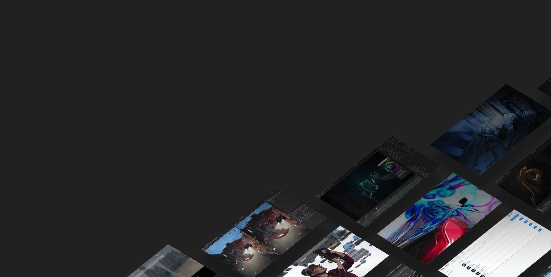 Collage de pantallas Unity