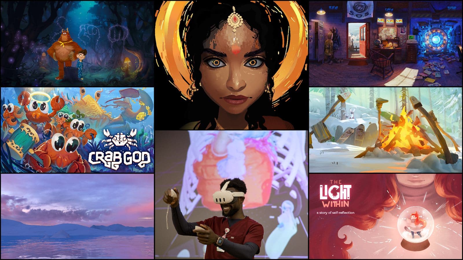 Key art for the Unity for Humanity 2025 featuring winners from 2024