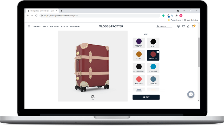 Globe Trotter 3D 컨피규레이터