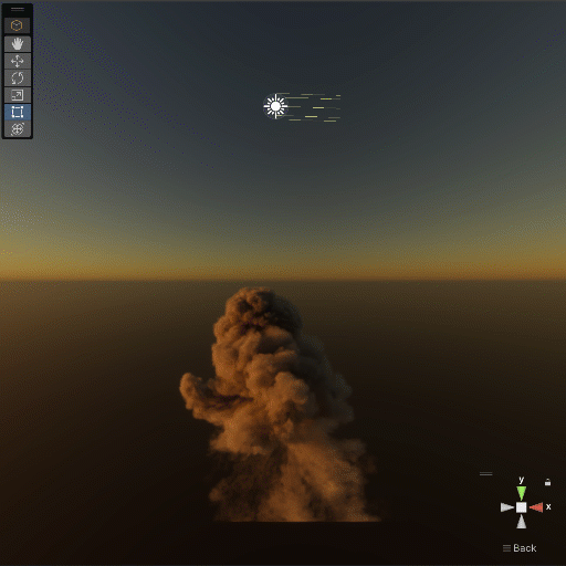 A single six-way lightmap with different sun orientations