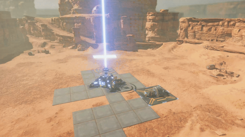 Scenes from Hostile Mars: Defend your factories from thousands of physics-based enemies.
