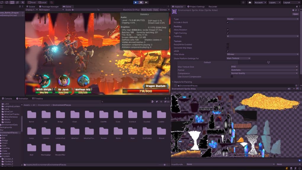 Sprite Atlas on Unity editor