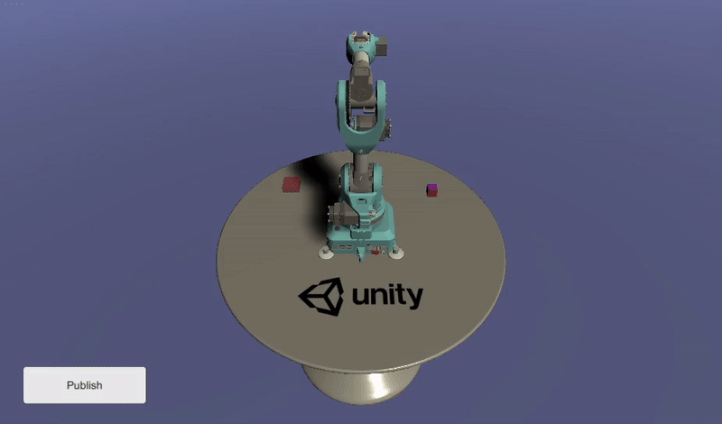 利用 ROS 和 MoveIt 进行运动规划,在 Unity 中模拟 Niryo One 机器人的拾放任务