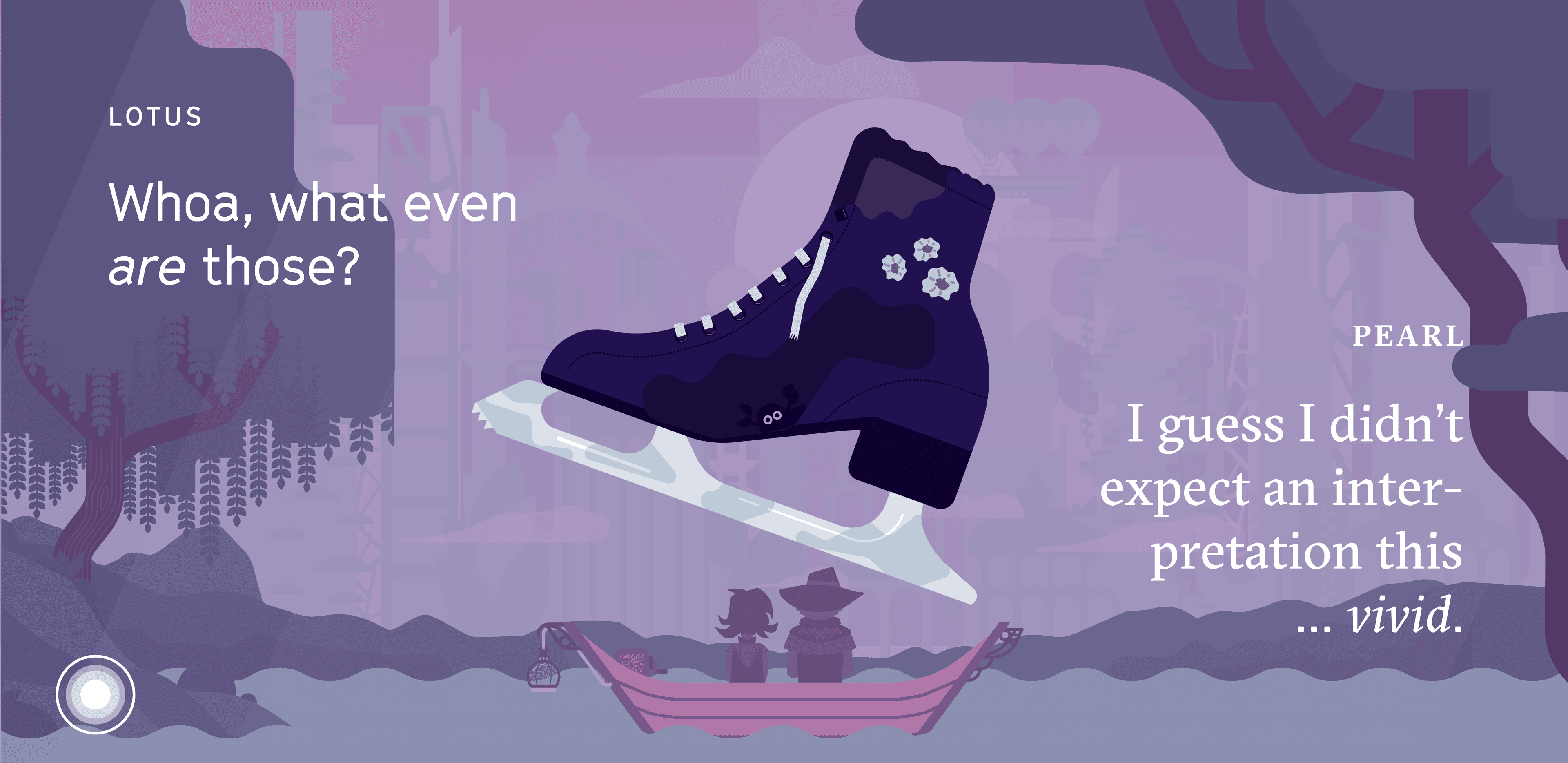 Gameplay preview of narrative-based mobile fishing journey A Week at Belisamas Lake from Team Gramps