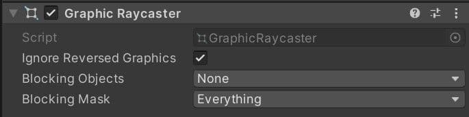 Image of the grey graphic raycaster dialog box with white text.