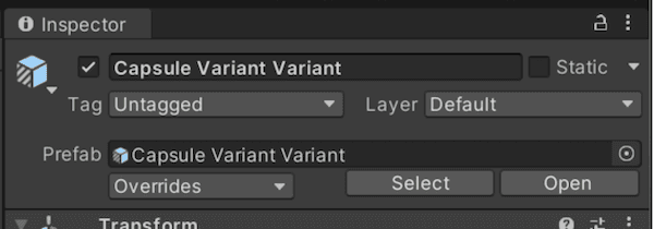 Prefab Asset Object Field