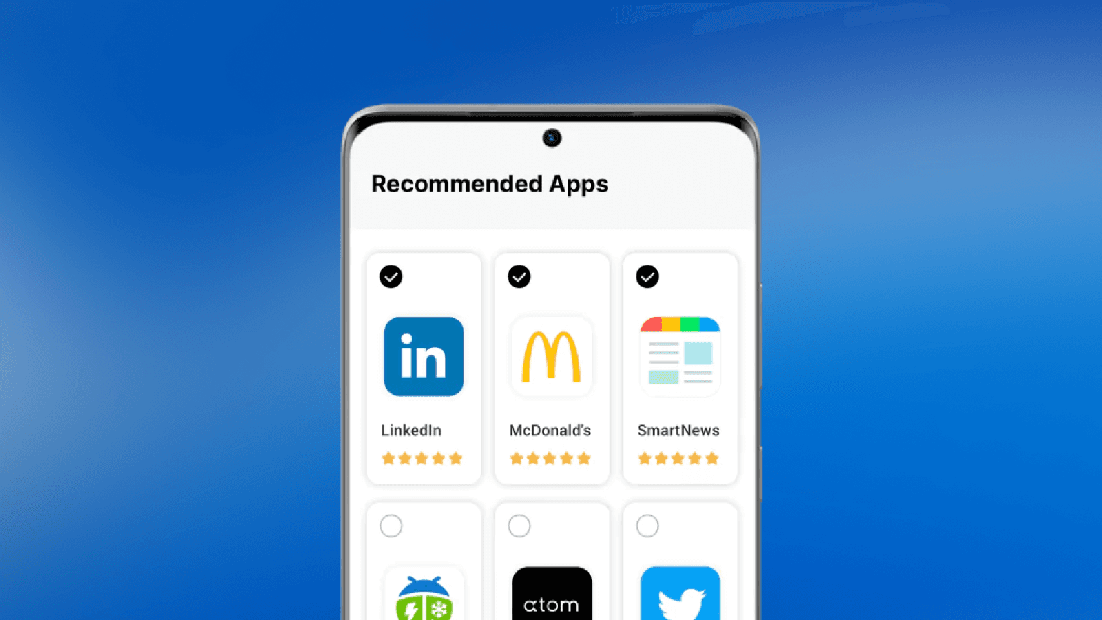 Recommend your app during device setup