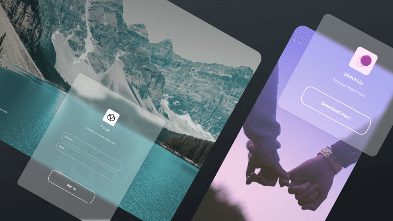 Aplicativos em ação na tela