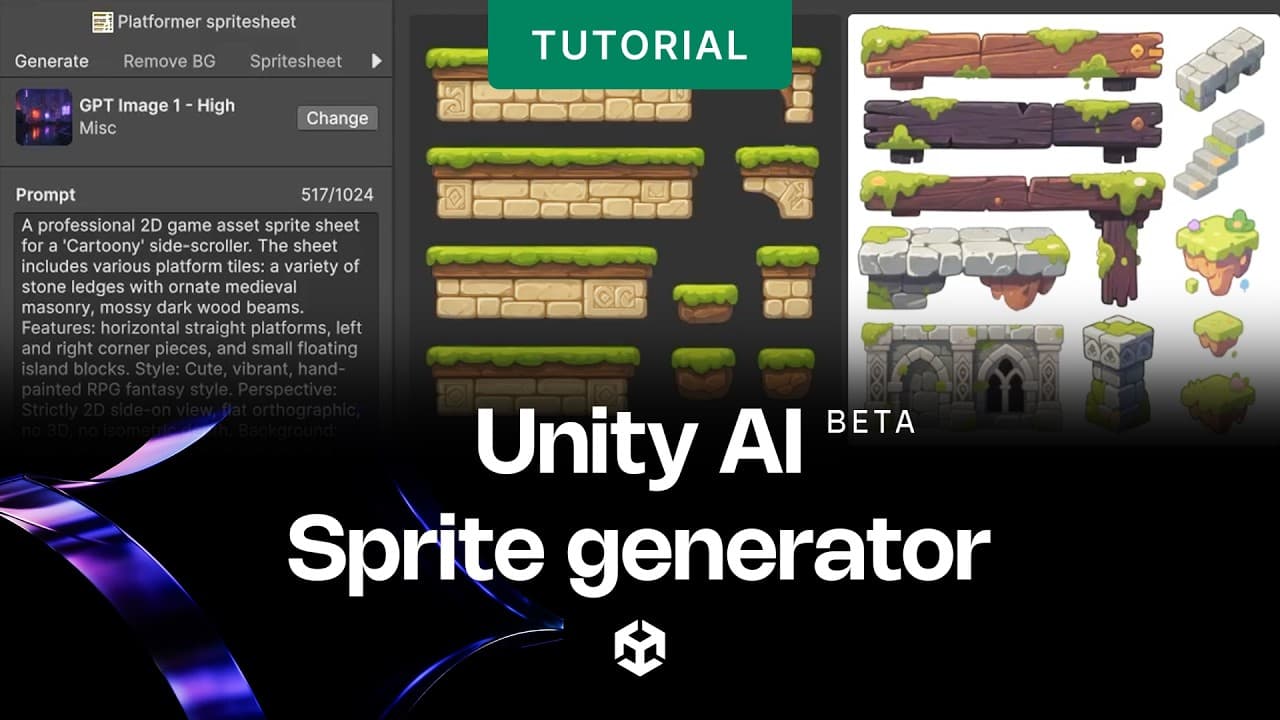 Unity AI Sprite generator