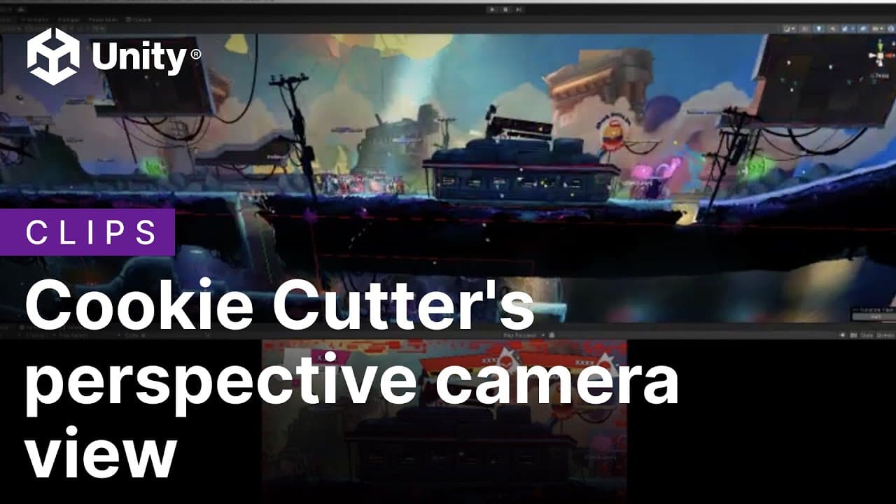『Cookie Cutter』の透視投影カメラビュー