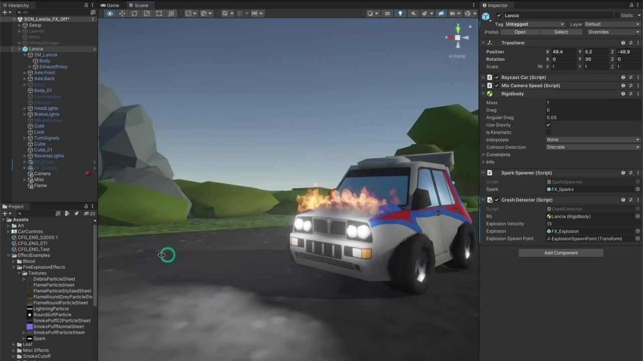Building an Arcade Racer. Part 4 Unity Particle System