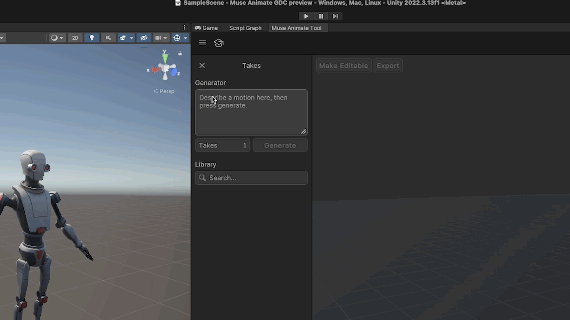 All Unity Muse capabilities are now available in the Editor, plus 3 new ...
