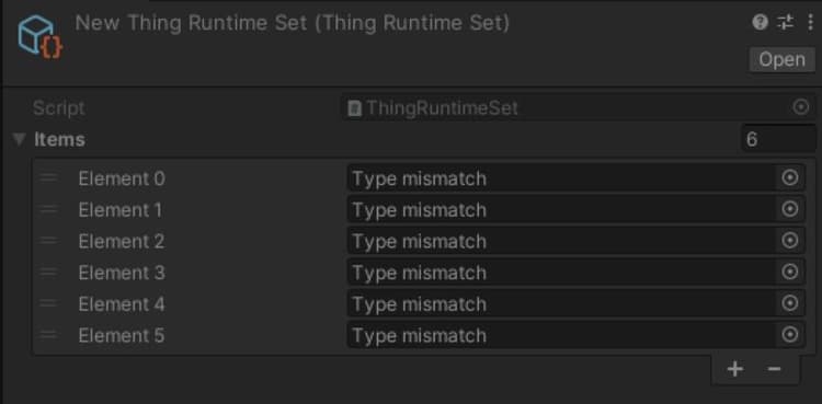 Using ScriptableObject-based Runtime Sets | Unity