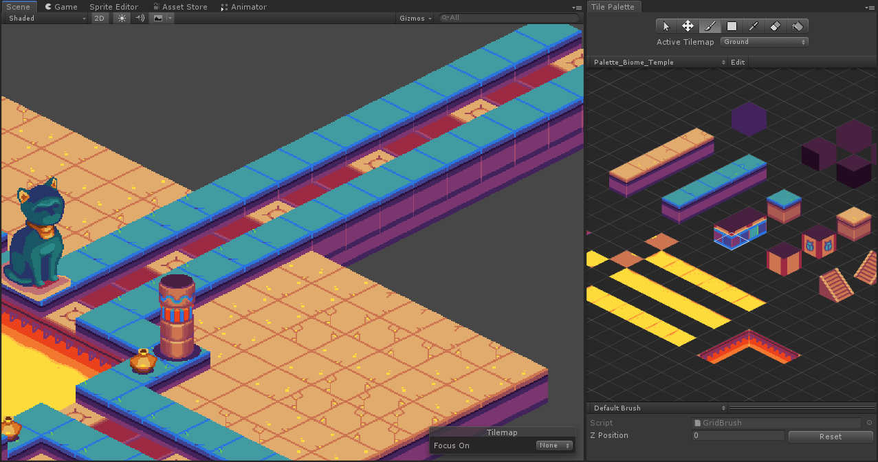 Isometric 2D environments with Tilemap