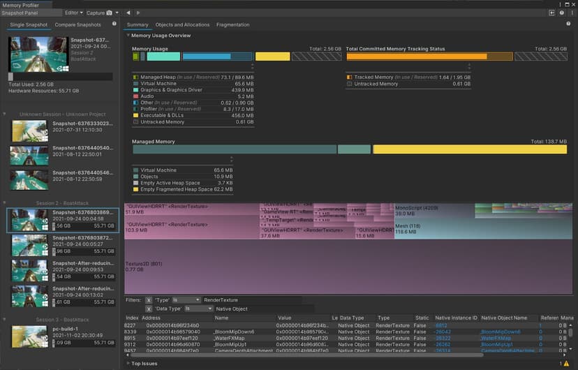 How to use Unity’s memory profiling tools | Unity