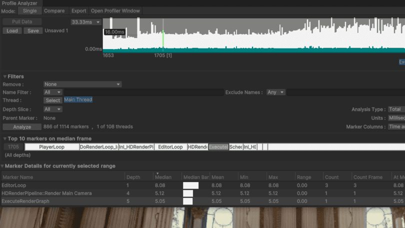 Optimize your game with the Unity Profile Analyzer