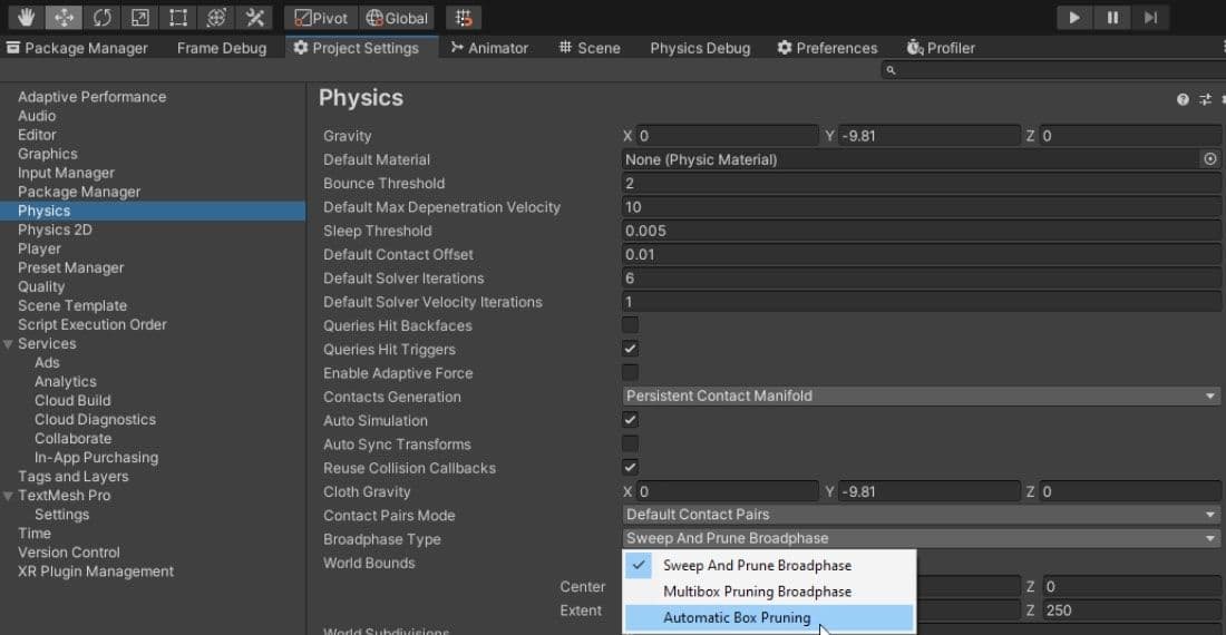 Enhanced physics performance for smooth gameplay | Unity
