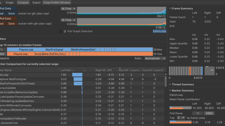 Optimize your game with the Unity Profile Analyzer