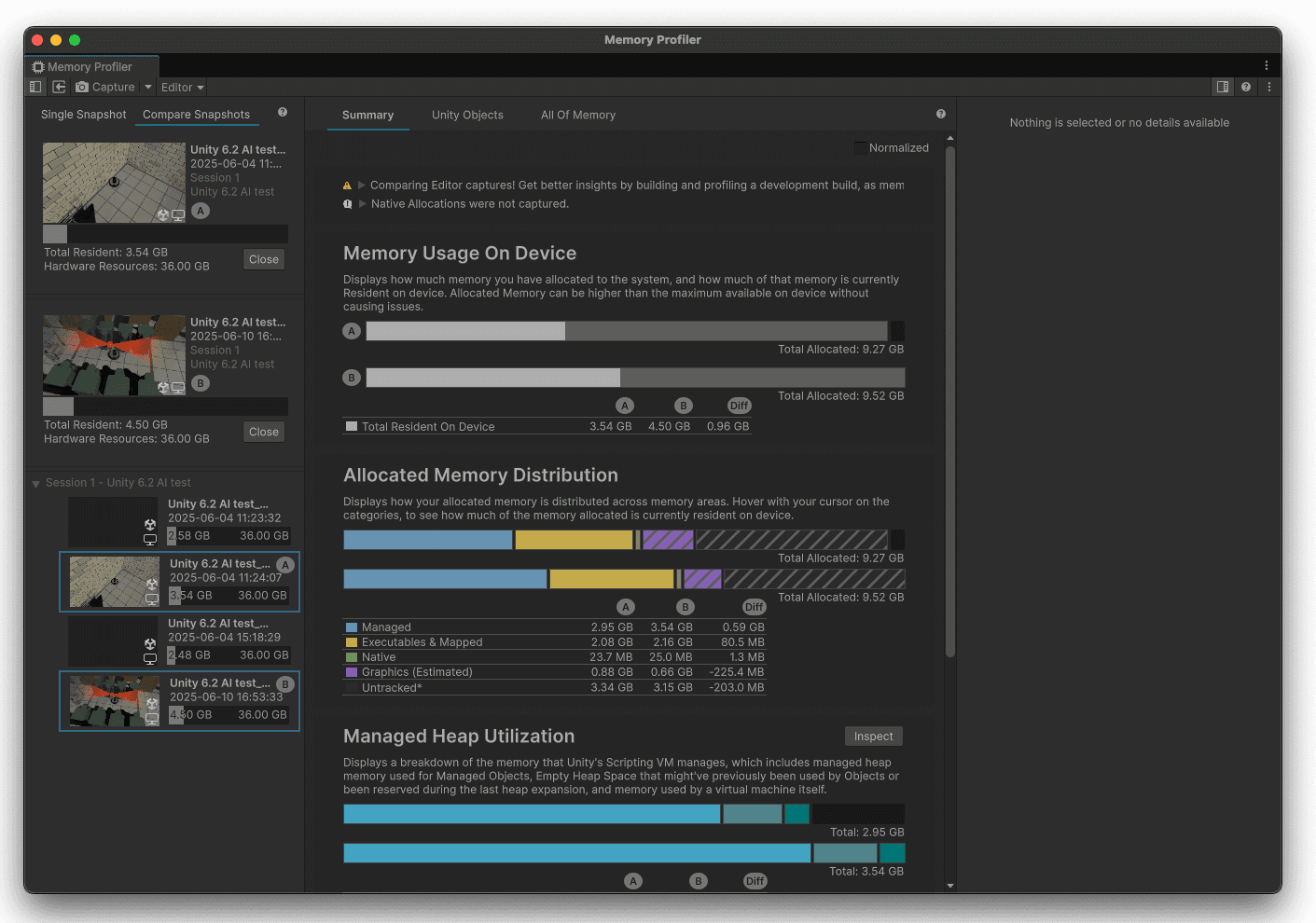 Analyze Memory Usage with Memory Profiling Tools | Unity