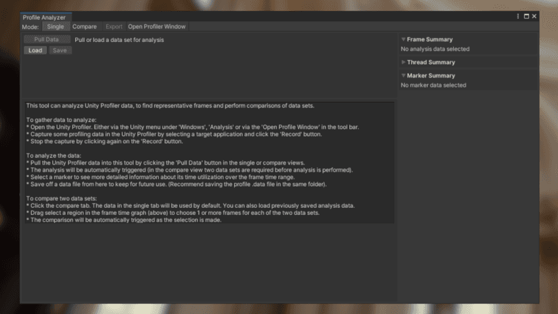 Optimize your game with the Unity Profile Analyzer