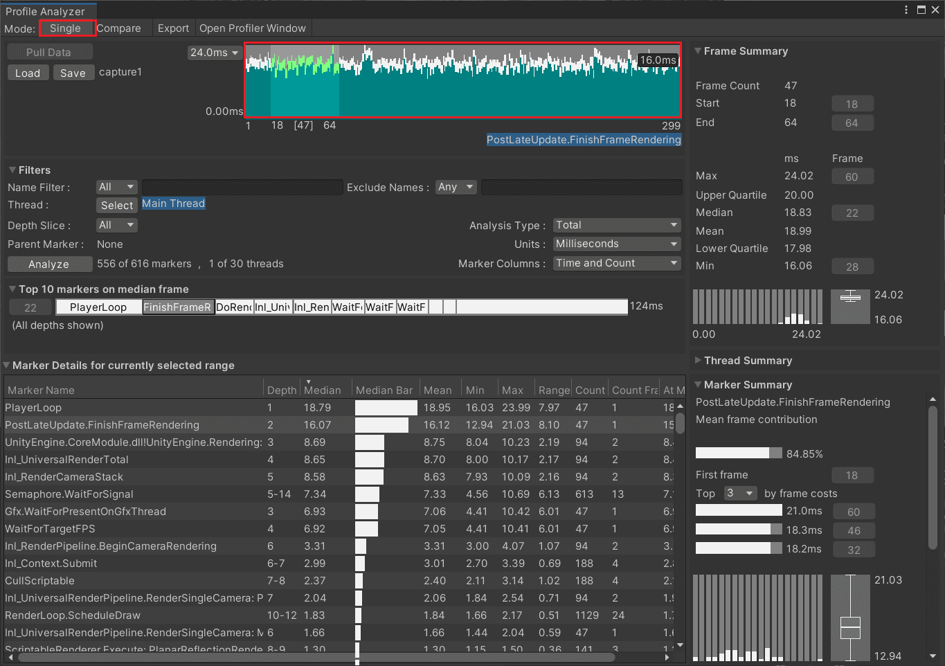 使用 Unity Profiler Analyzer 优化您的游戏