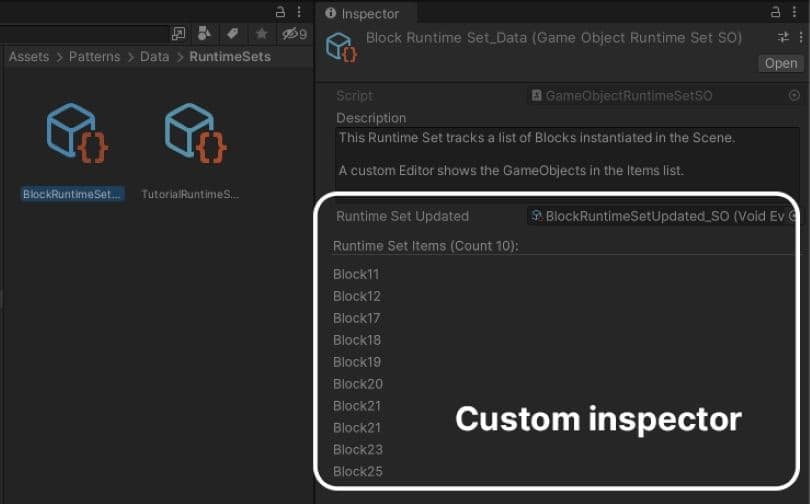 Using ScriptableObject-based Runtime Sets | Unity