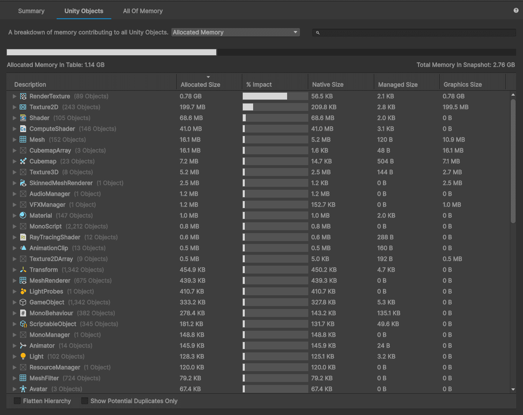 Analyze Memory Usage with Memory Profiling Tools | Unity