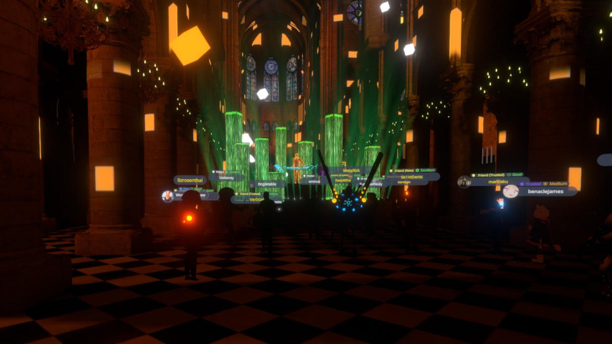 Las personas que asistieron al concierto en VR sintieron que realmente estaban dentro de Notre-Dame.