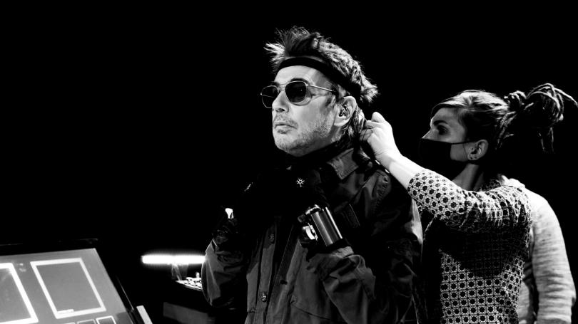 Jean-Michel Jarre’s team outfitting him for real-time mocap