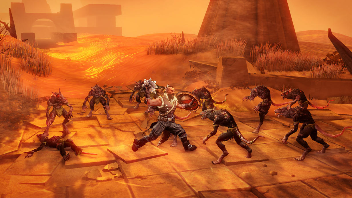 Combat scene from Hand of Fate 