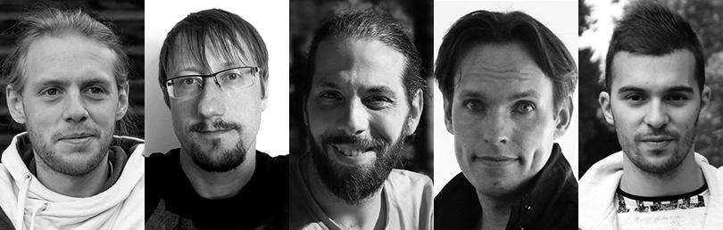 Jakob Rößl, Lead Texture Artist; Tomasz Stobierski, Lead Graphics Programmer; Peter Rößl, Lead Game Designer; Nathaniel Doldersum, Lead Programmer; Ferran Galvañ, Lead 3D Artist