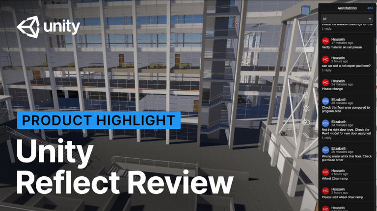 Vídeo do Unity Reflect Review