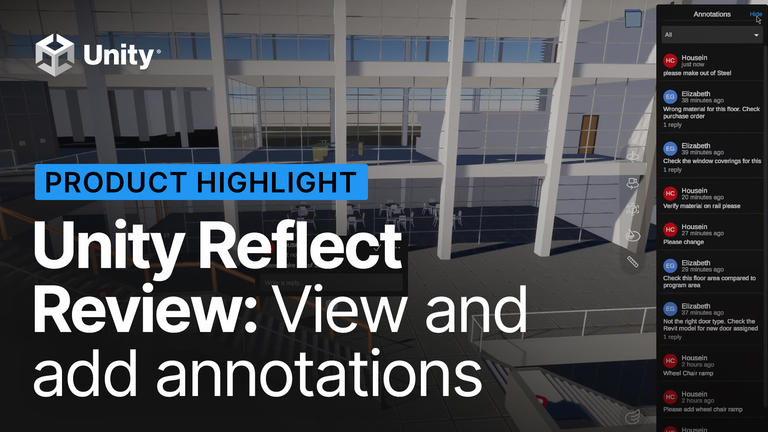 Unity Reflect Review: View and add annotations