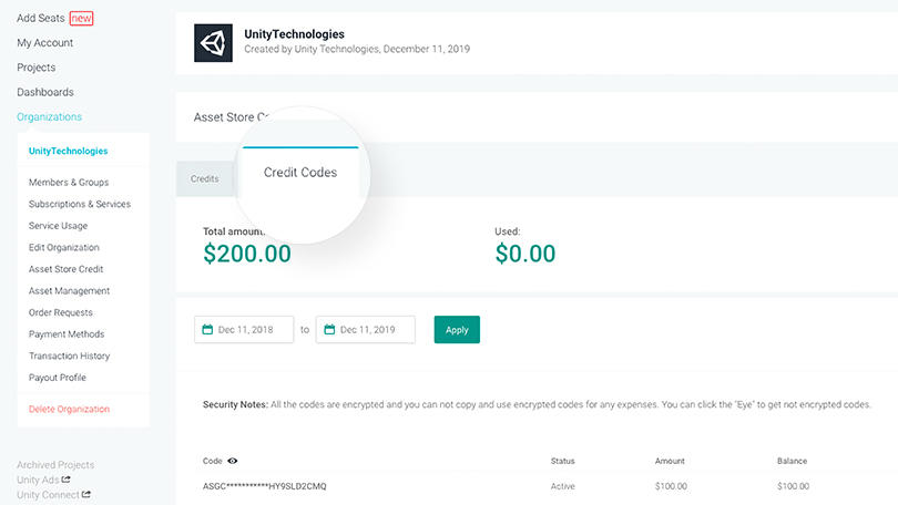 How to Redeem Asset Store Credits Credit Code 