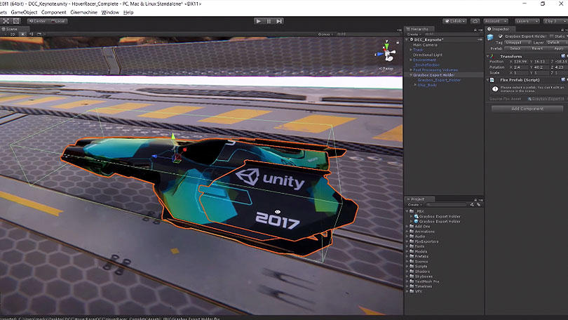 Unity 与 Autodesk 就 FBX 开展合作：在 Maya 与 Unity 之间传输内容演示