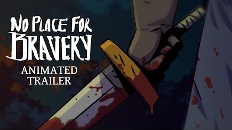 no place for bravery trailer thumbnail, hand holding sword