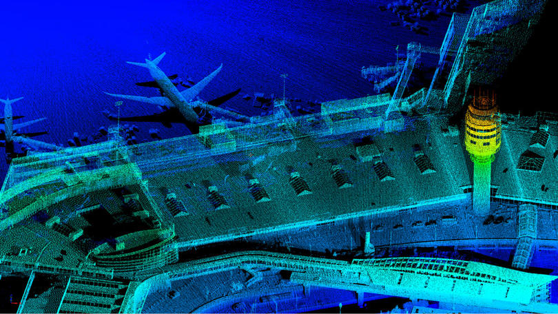 3D Model of YVR Airport hologram