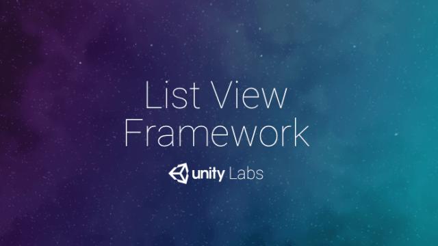 List View Framework