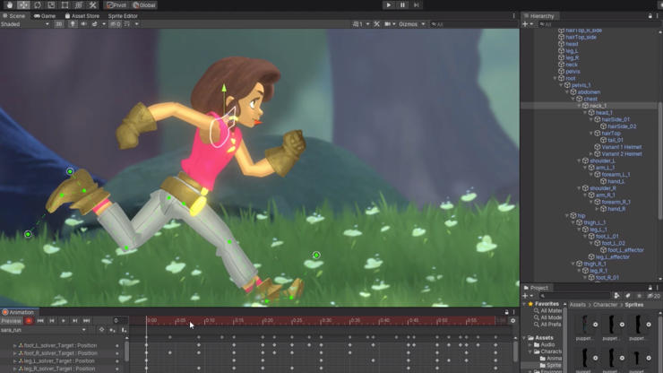 Unity 2D tools for game dev – evolved for optimal graphics performance