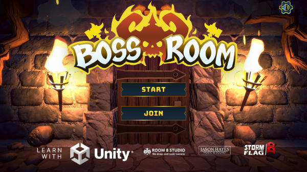 进入《Boss Room》启动画面