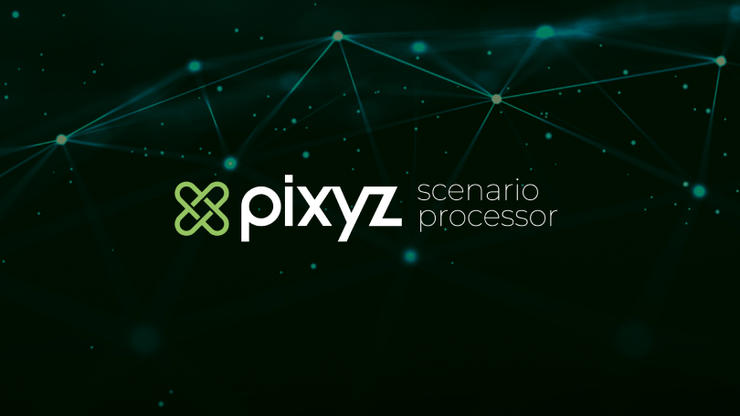 Pixyz 시나리오 프로세서 스플래시 아트