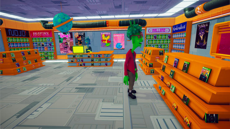 Screenshot from Alien shopping game
