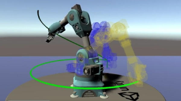 Simulated robotic arm