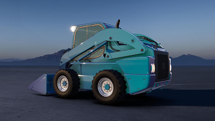 トラクターの 3D モデル