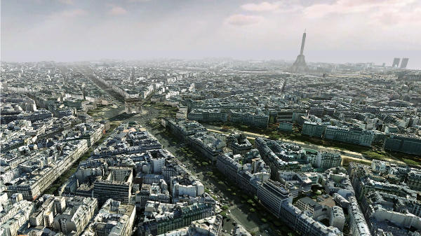 Remodelação de Paris com o poder do 3D em tempo real